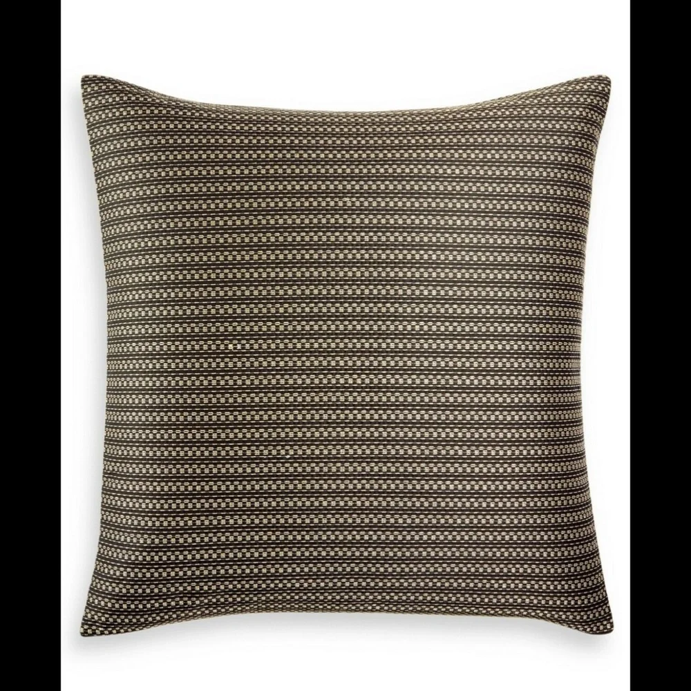 NWD‎ Hotel Collection Linear Chevron (1) European Euro Case Sham in Black